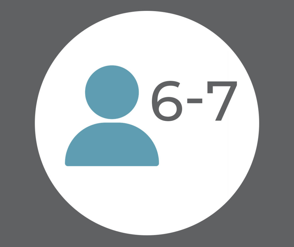 6 to 7 People